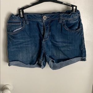 denim shorts
